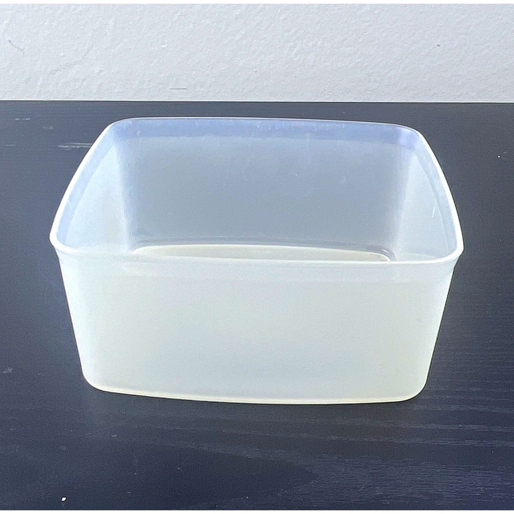 Vintage Tupperware 311-55 Clear Square Plastic Food Storage Container Replacemen